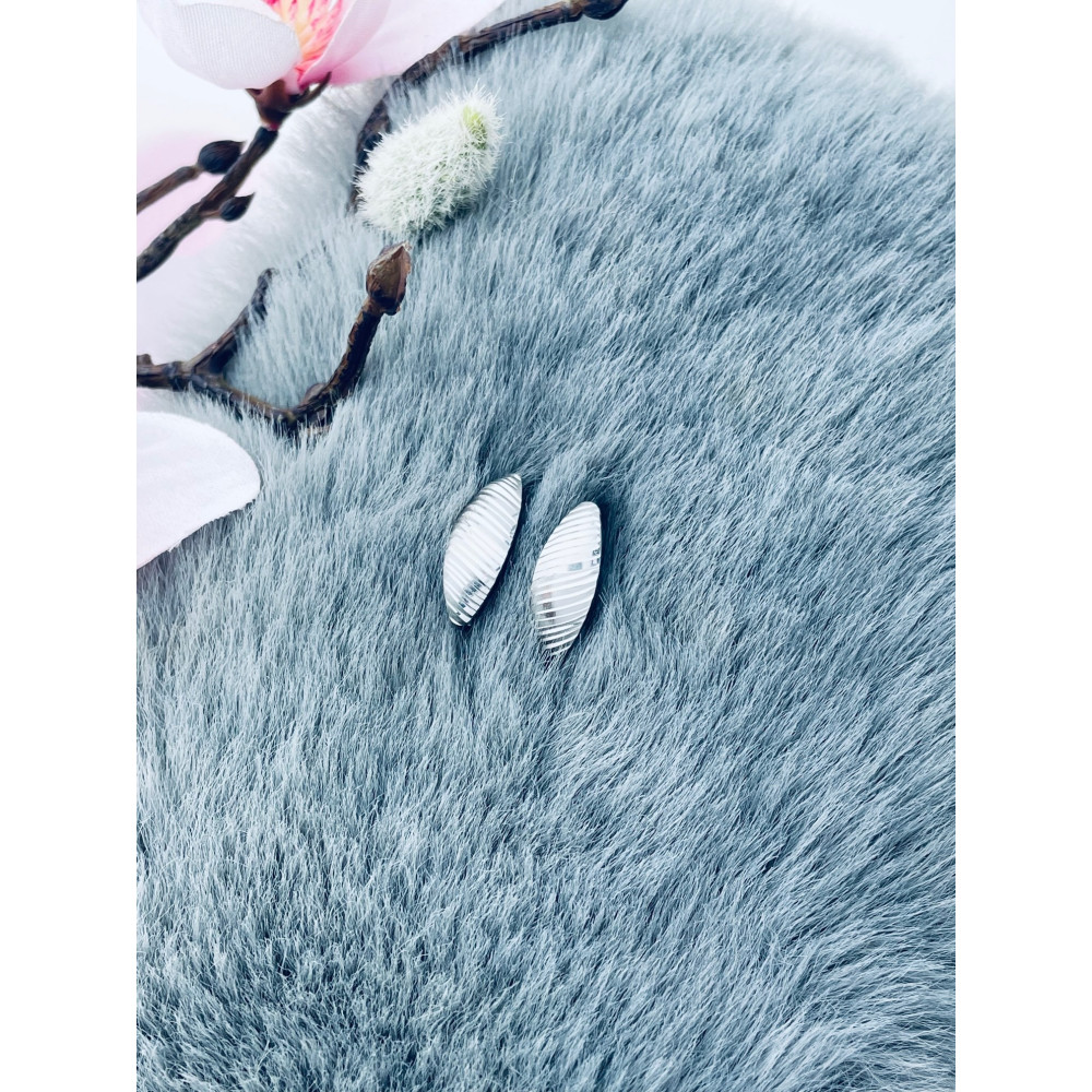 copy of Złote kolczyki przecinki z cyrkoniami