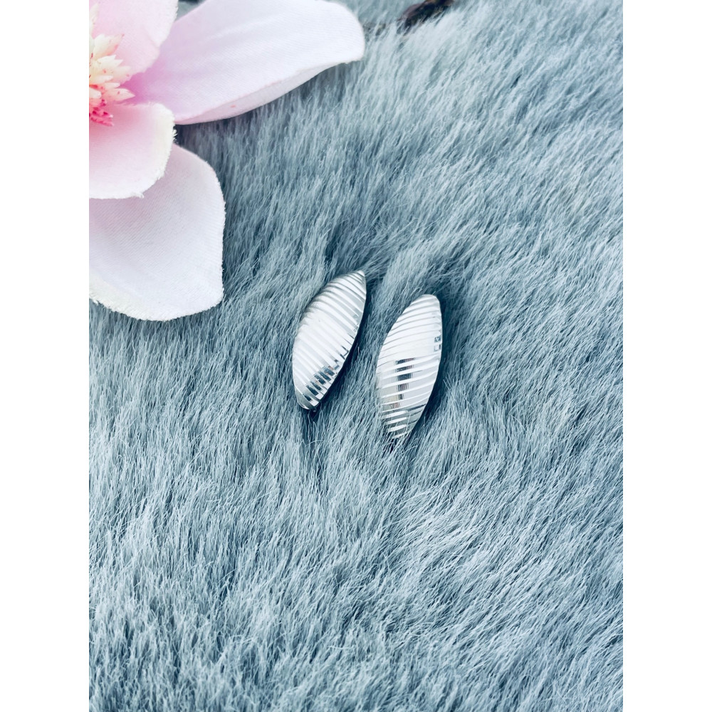 Blatt 925 Silber Ohrringe