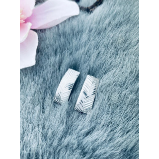 Rechteck 925 Silber Ohrringe