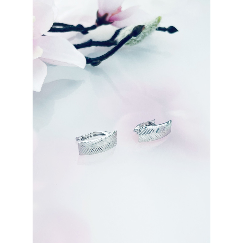 copy of Złote kolczyki przecinki z cyrkoniami