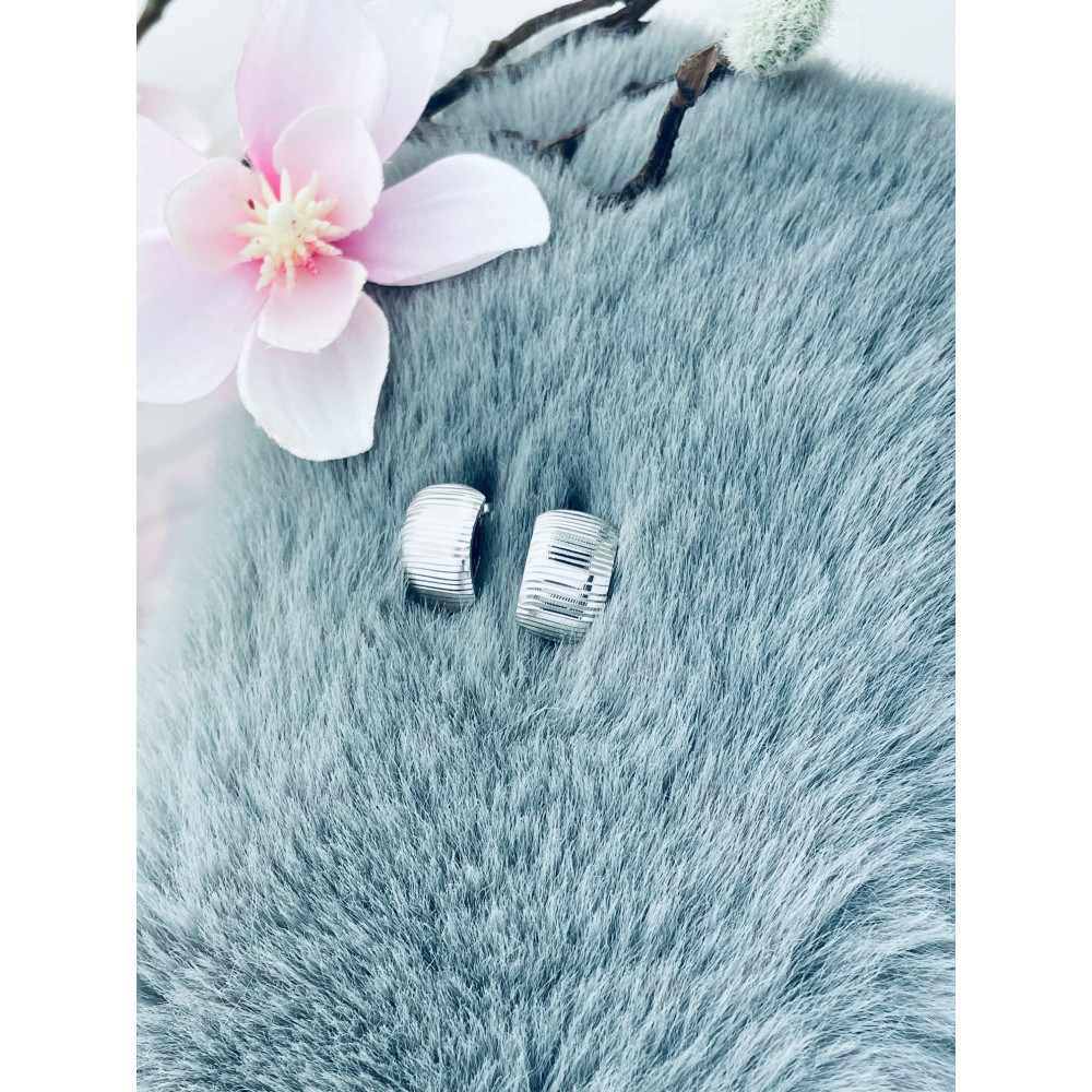 copy of Złote kolczyki przecinki z cyrkoniami