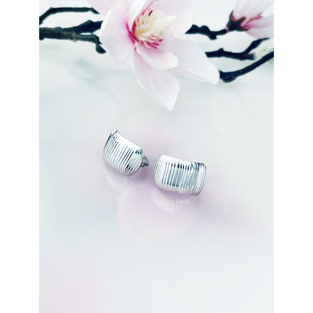 copy of Złote kolczyki przecinki z cyrkoniami