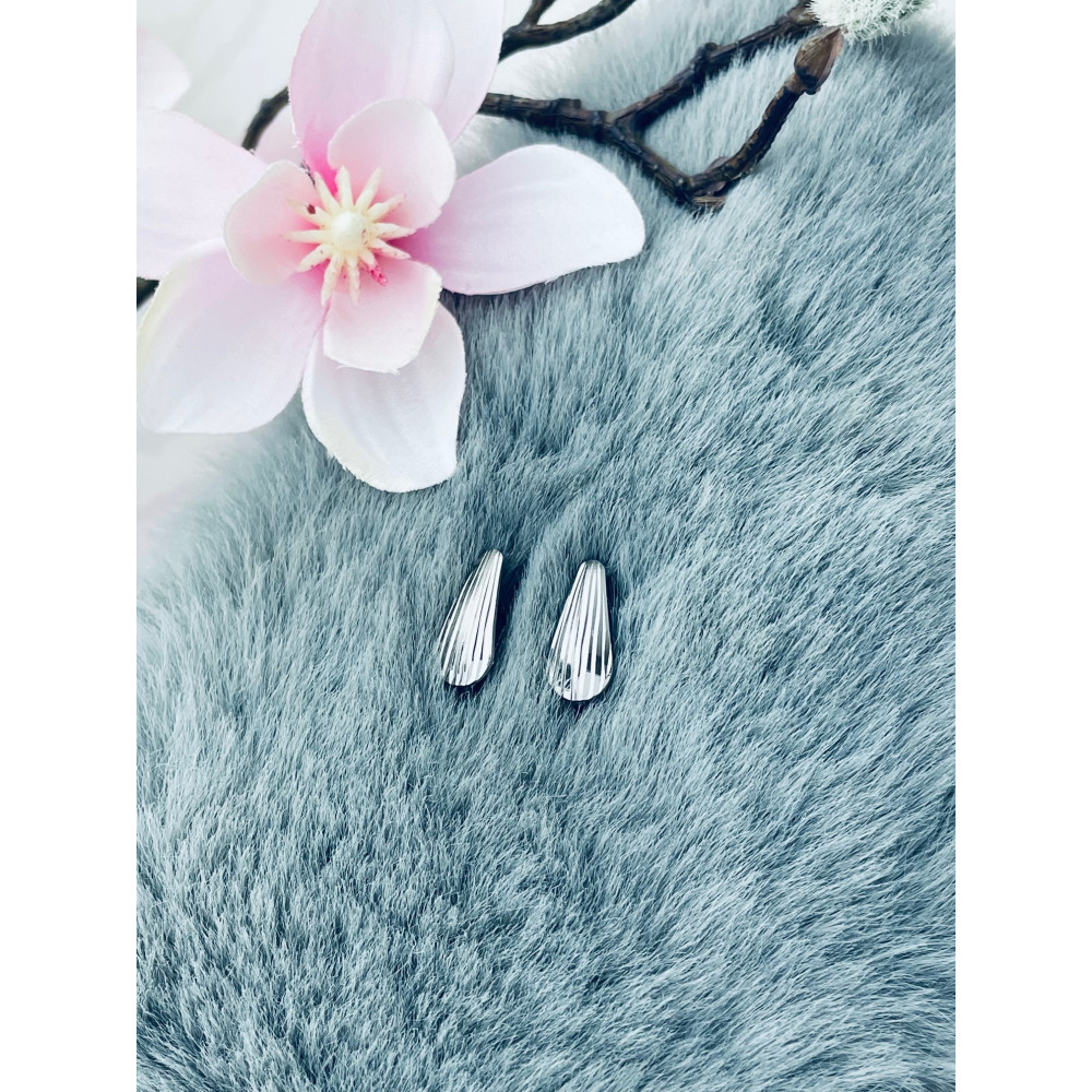 Tröpfchen 925 Silber Ohrringe