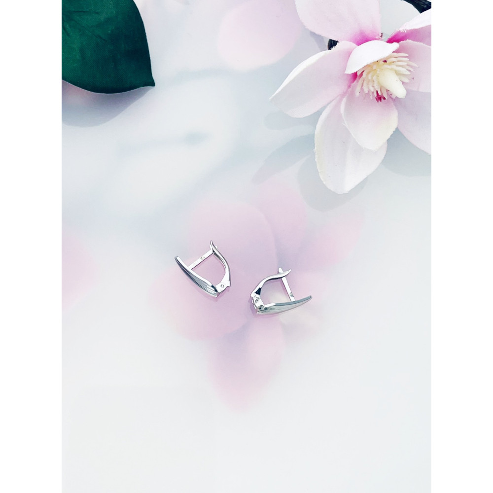 copy of Złote kolczyki przecinki z cyrkoniami