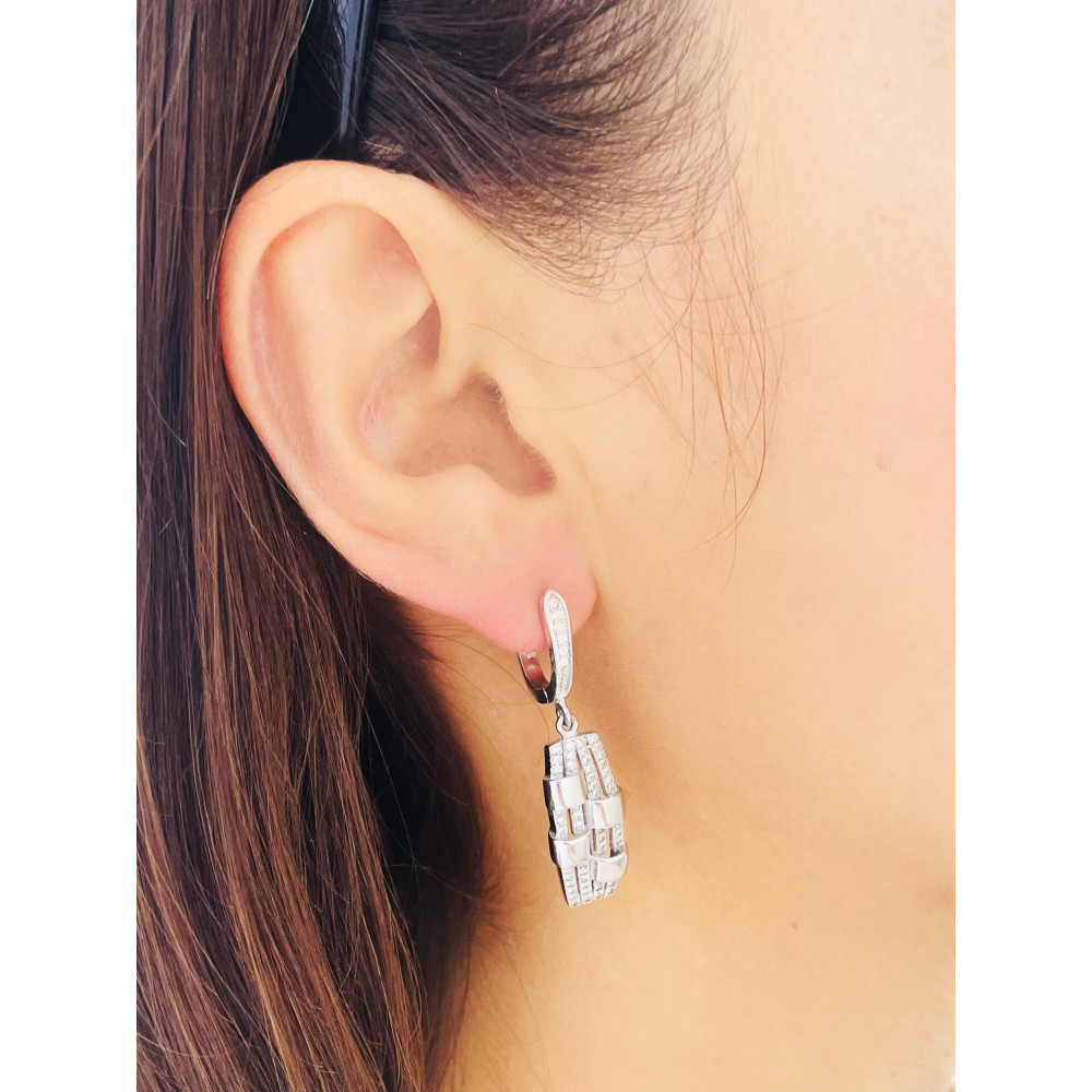 925 Silber Ohrringe mit Zirkonia