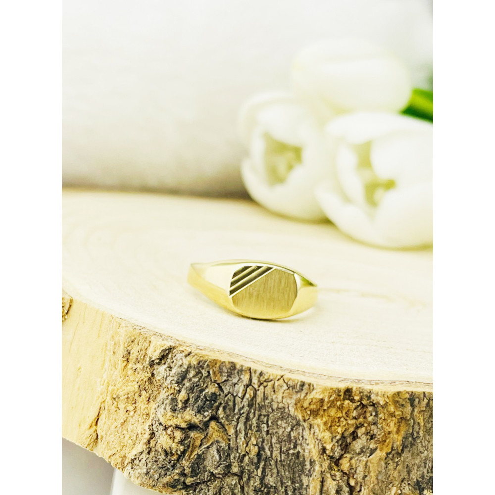 Gold-Siegelring für Männer Signet Gold 585er 14KT