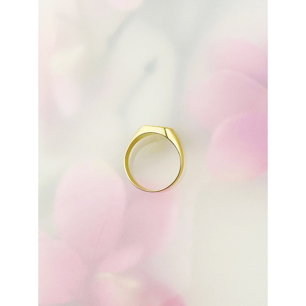 Złoty sygnet męski prostokąt