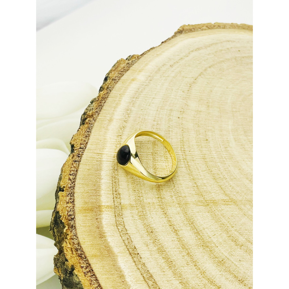 Gold-Siegelring für Männer Signet mit Onyx Gold 585er 14KT