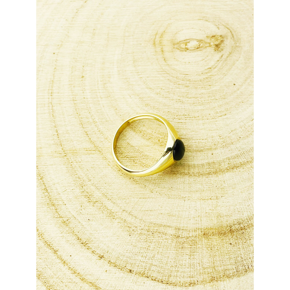 Gold-Siegelring für Männer Signet mit Onyx Gold 585er 14KT