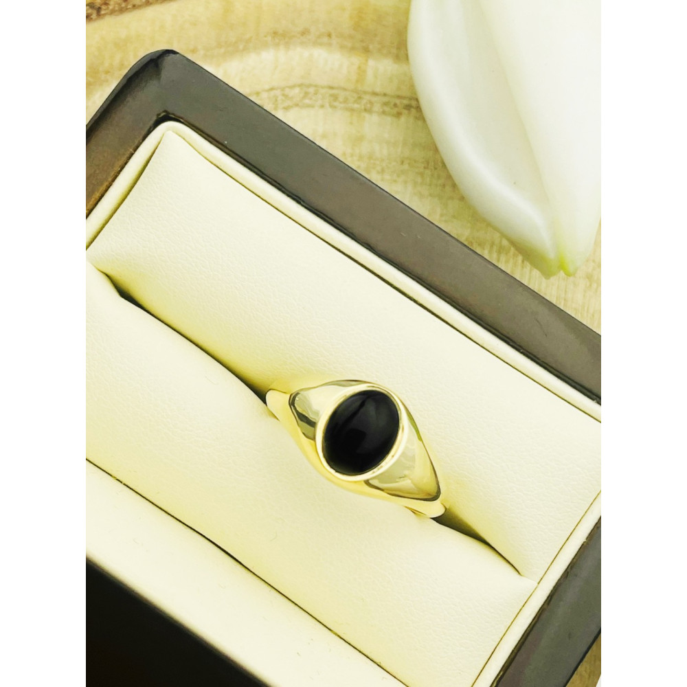 copy of Złoty sygnet męski kwadrat