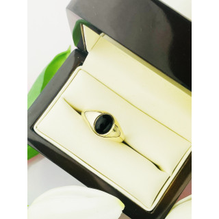 Gold-Siegelring für Männer Signet mit Onyx Gold 585er 14KT