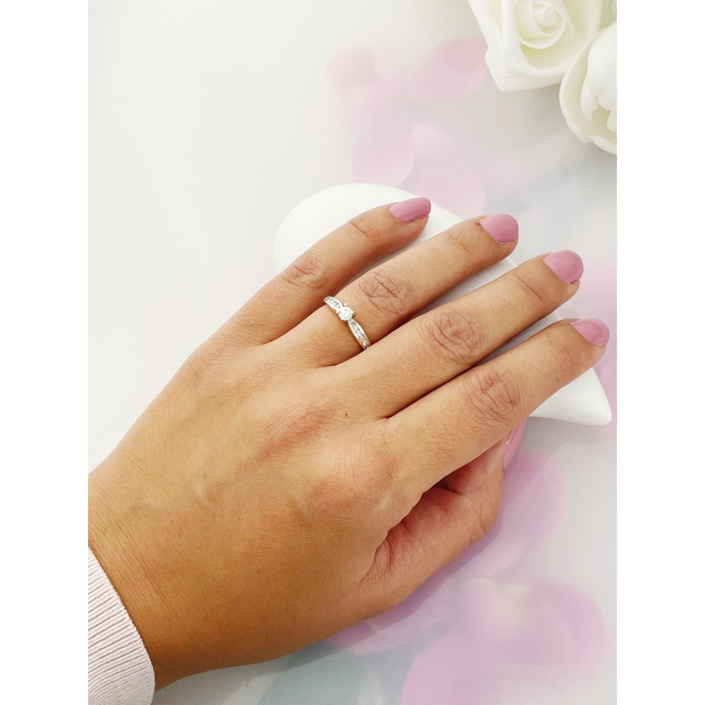 Verlobungsring mit Diamant Gold 585er 14KT