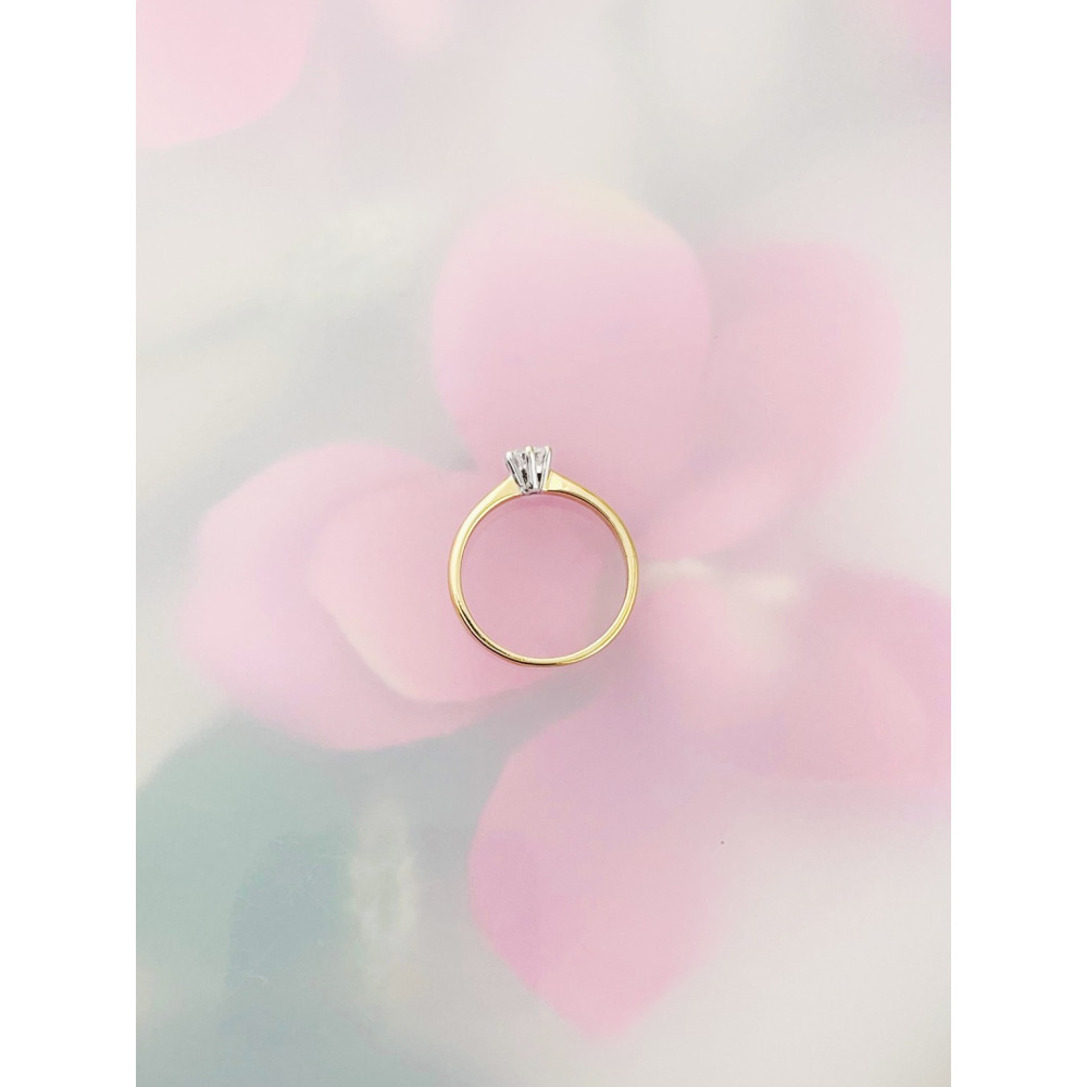 Verlobungsring mit Diamant Gold 585er 14KT