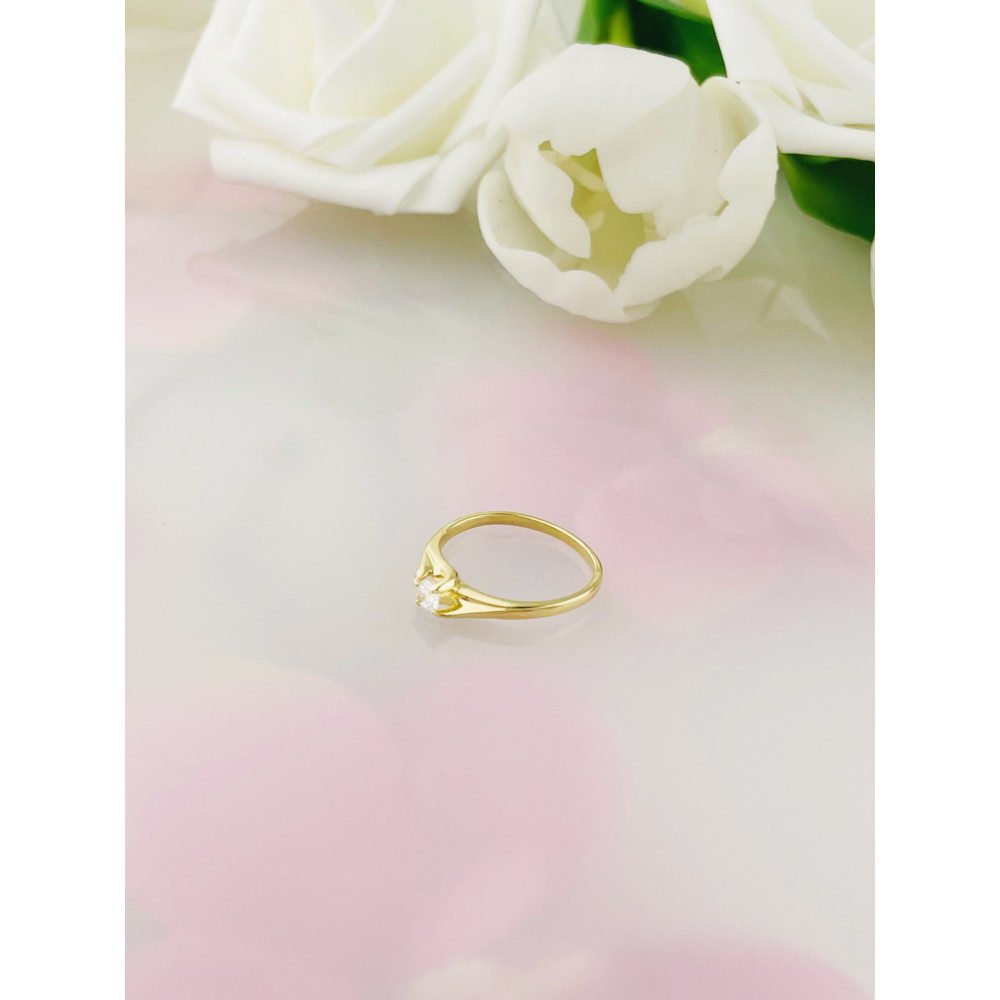 Verlobungsring mit Diamant Gold 585er 14KT