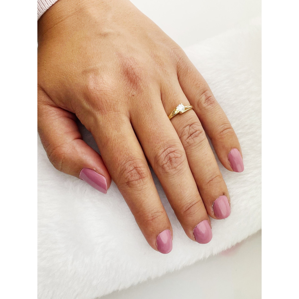 Verlobungsring mit Diamant Gold 585er 14KT