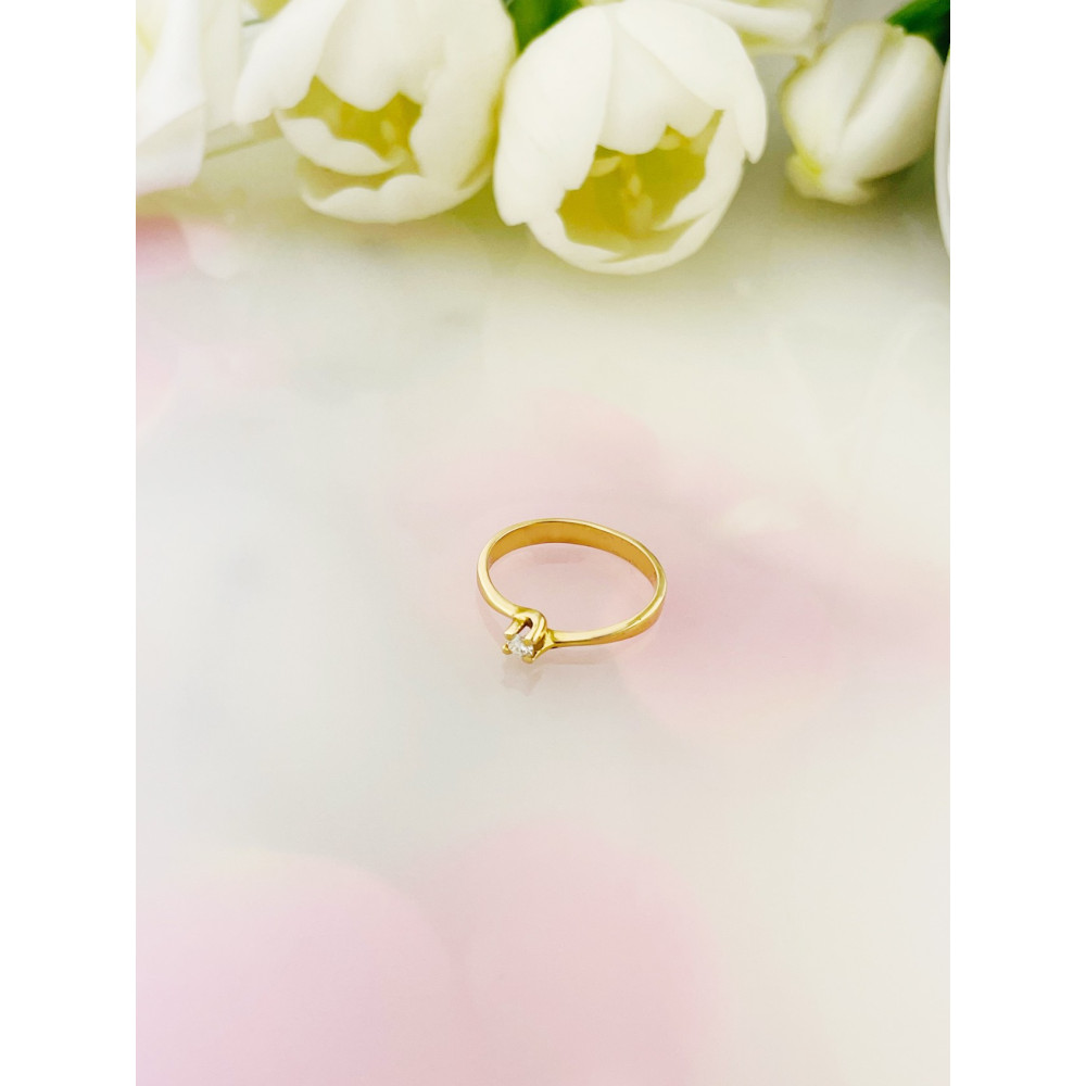 Verlobungsring mit Diamant Gold 585er 14KT