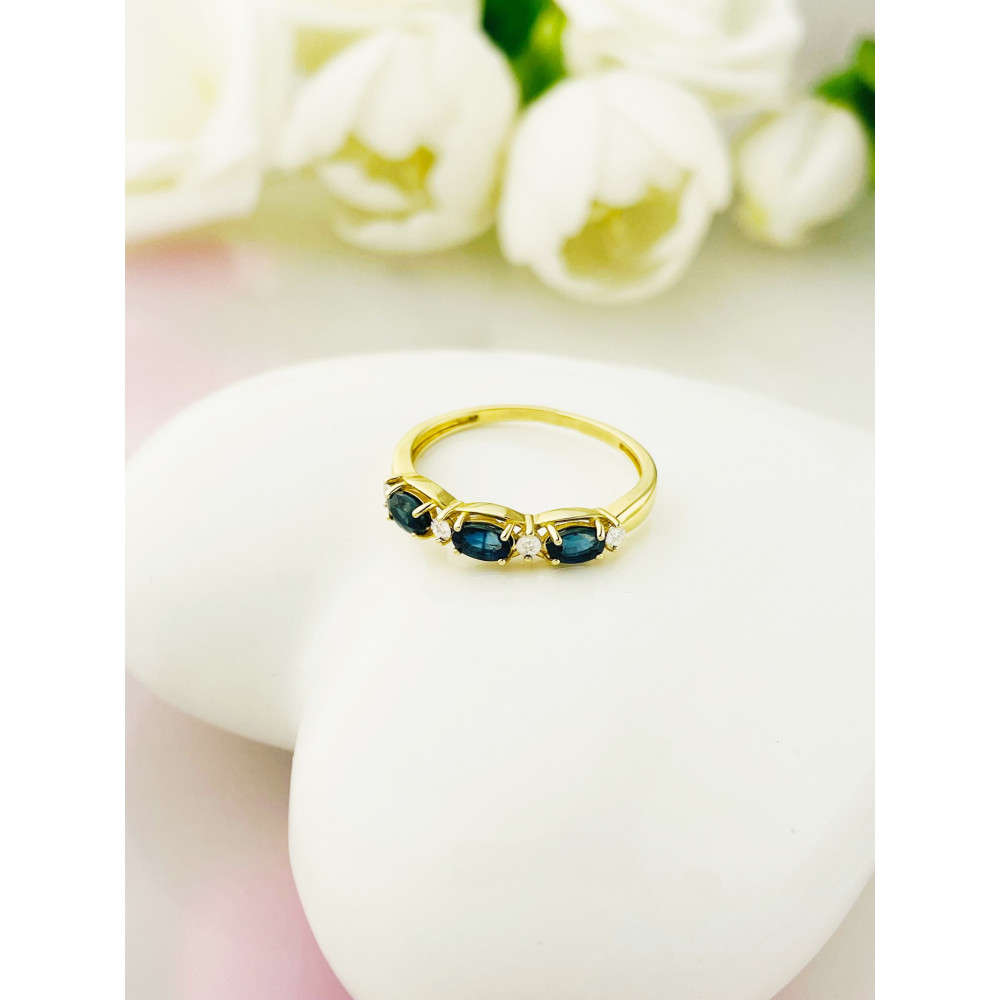 Verlobungsring mit Diamant Gold 585er 14KT