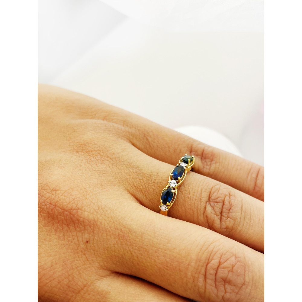 Verlobungsring mit Diamant Gold 585er 14KT