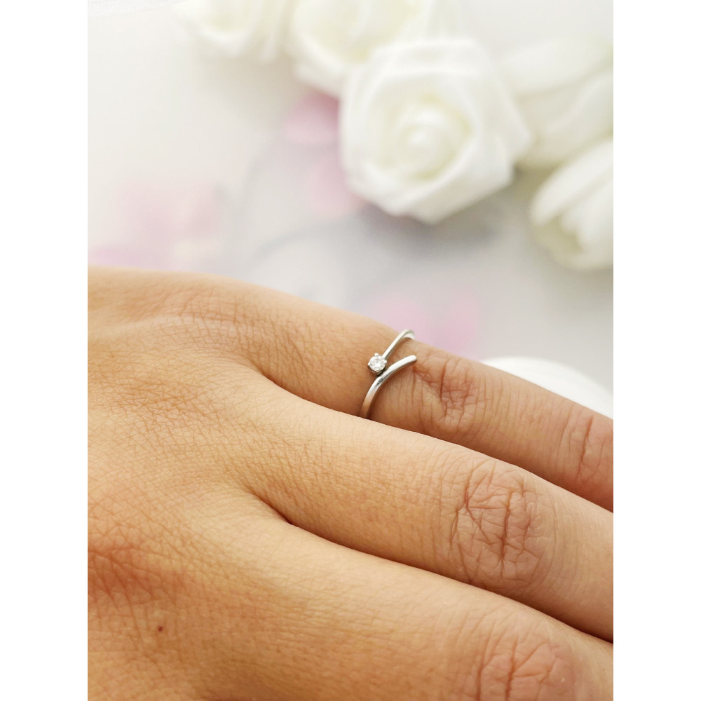 Verlobungsring mit Diamant Gold 585er 14KT