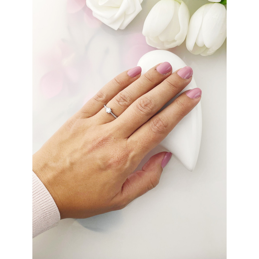 Verlobungsring mit Diamant Gold 585er 14KT