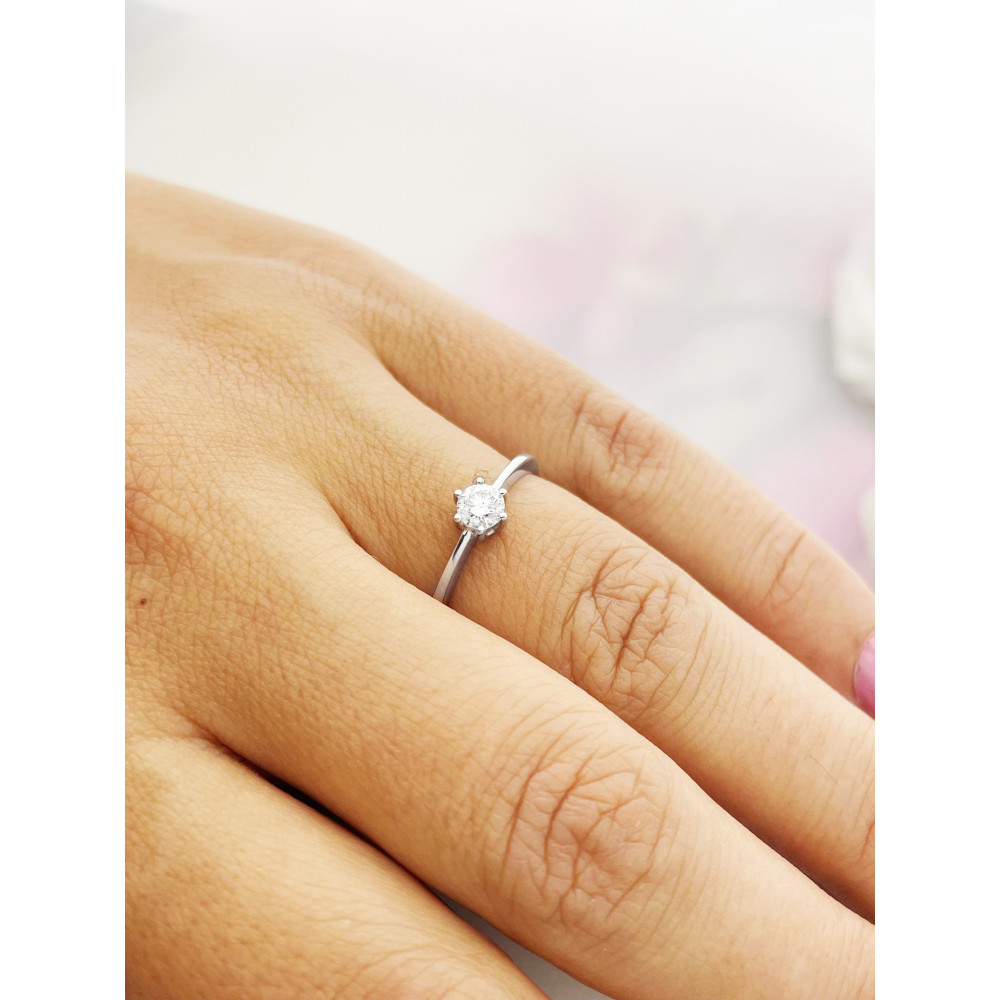 Verlobungsring mit Diamant Gold 585er 14KT