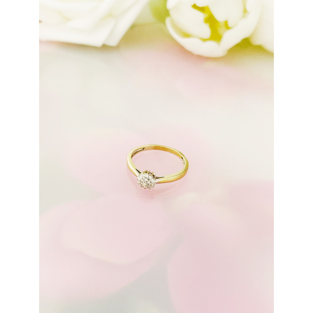 Verlobungsring mit Diamant Gold 585er 14KT