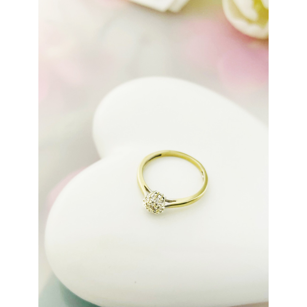 Verlobungsring mit Diamant Gold 585er 14KT