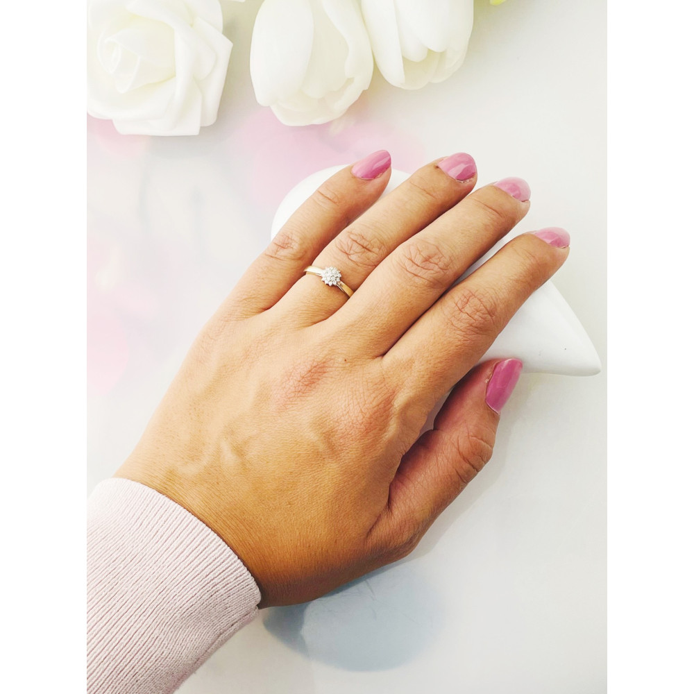 Verlobungsring mit Diamant Gold 585er 14KT