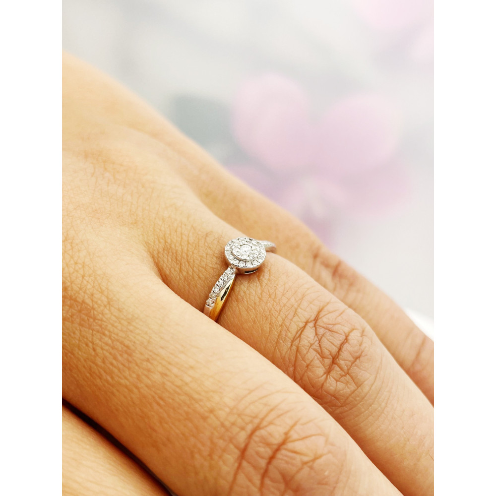 Verlobungsring mit Diamant Gold 585er 14KT