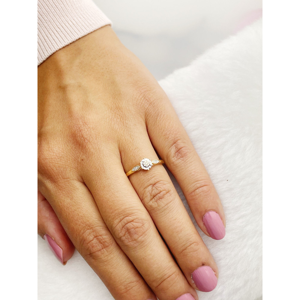 Verlobungsring mit Diamant Gold 333er 8KT