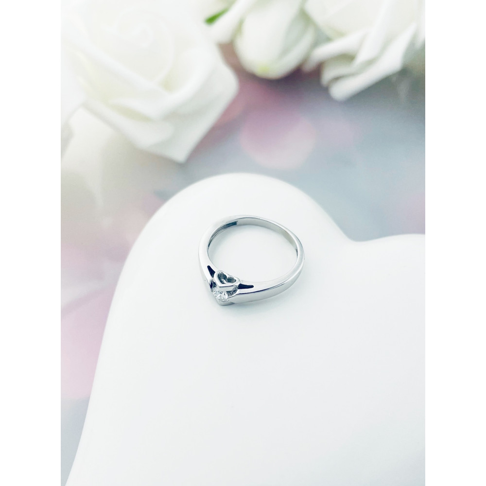 Herz Verlobungsring mit Diamant Gold 585er 14KT