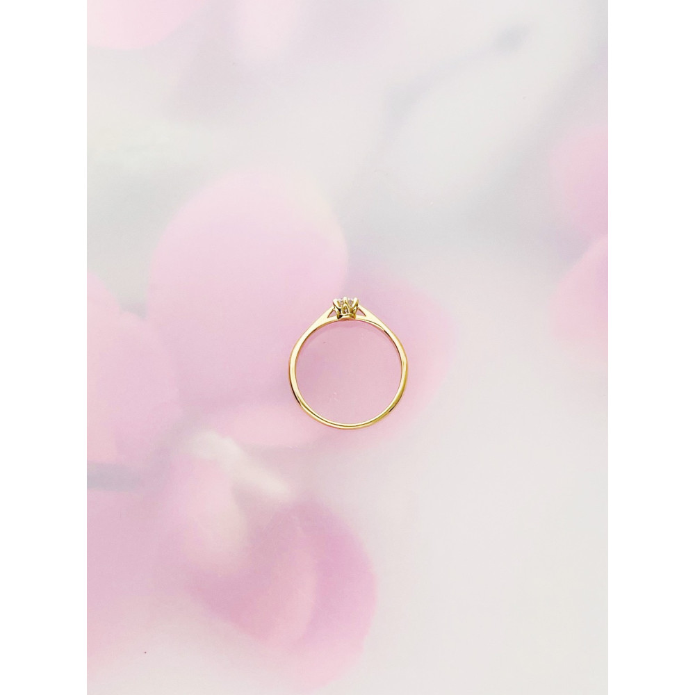 Verlobungsring mit Diamant Gold 585er 14KT