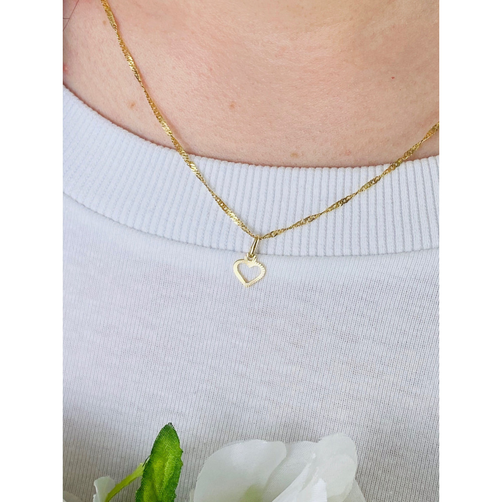 copy of Złoty wisiorek zawieszka rozeta ażurowa