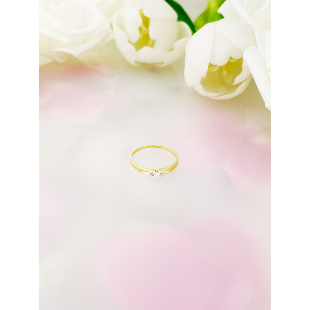 Verlobungsring mit Diamant Gold 585er 14KT