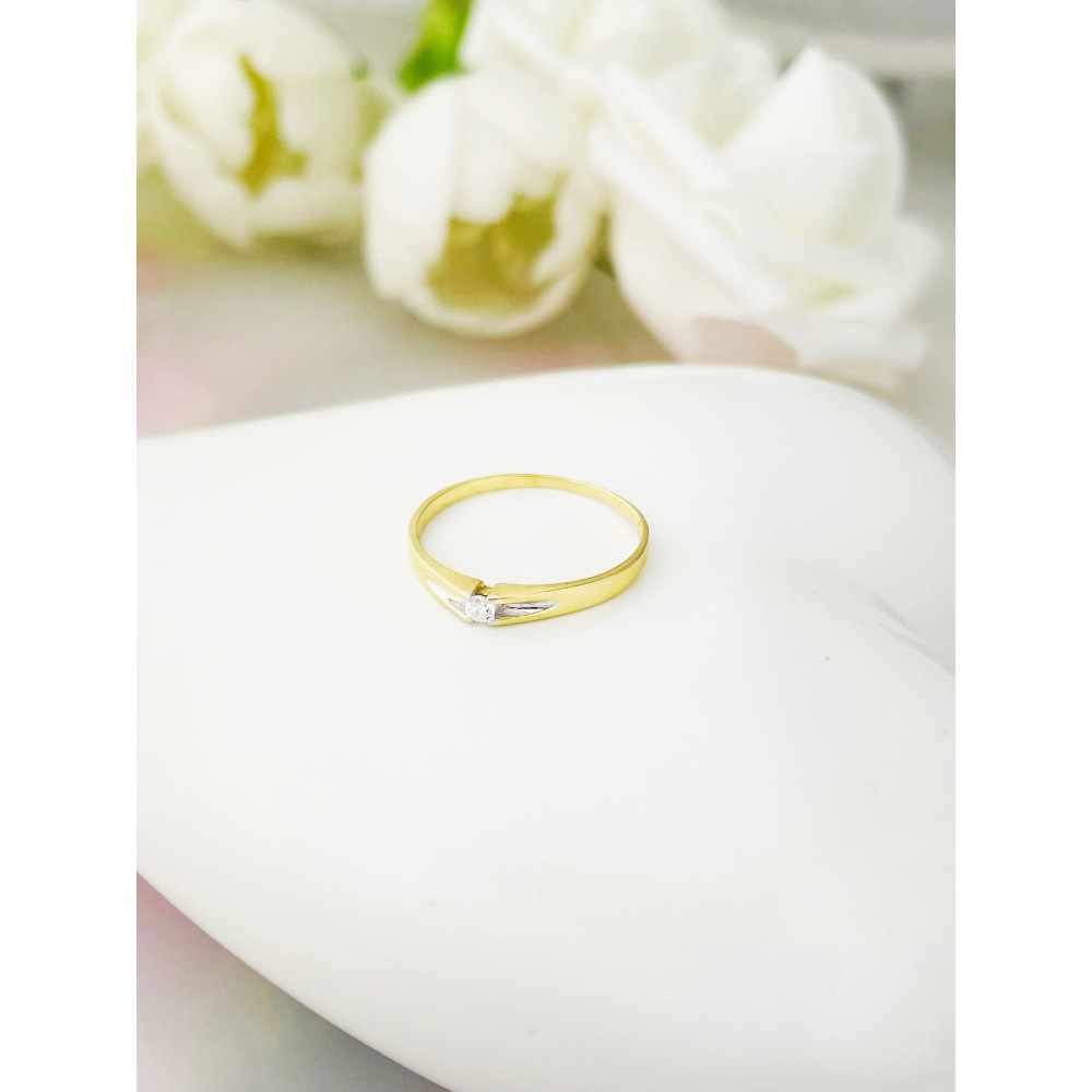 Verlobungsring mit Diamant Gold 585er 14KT