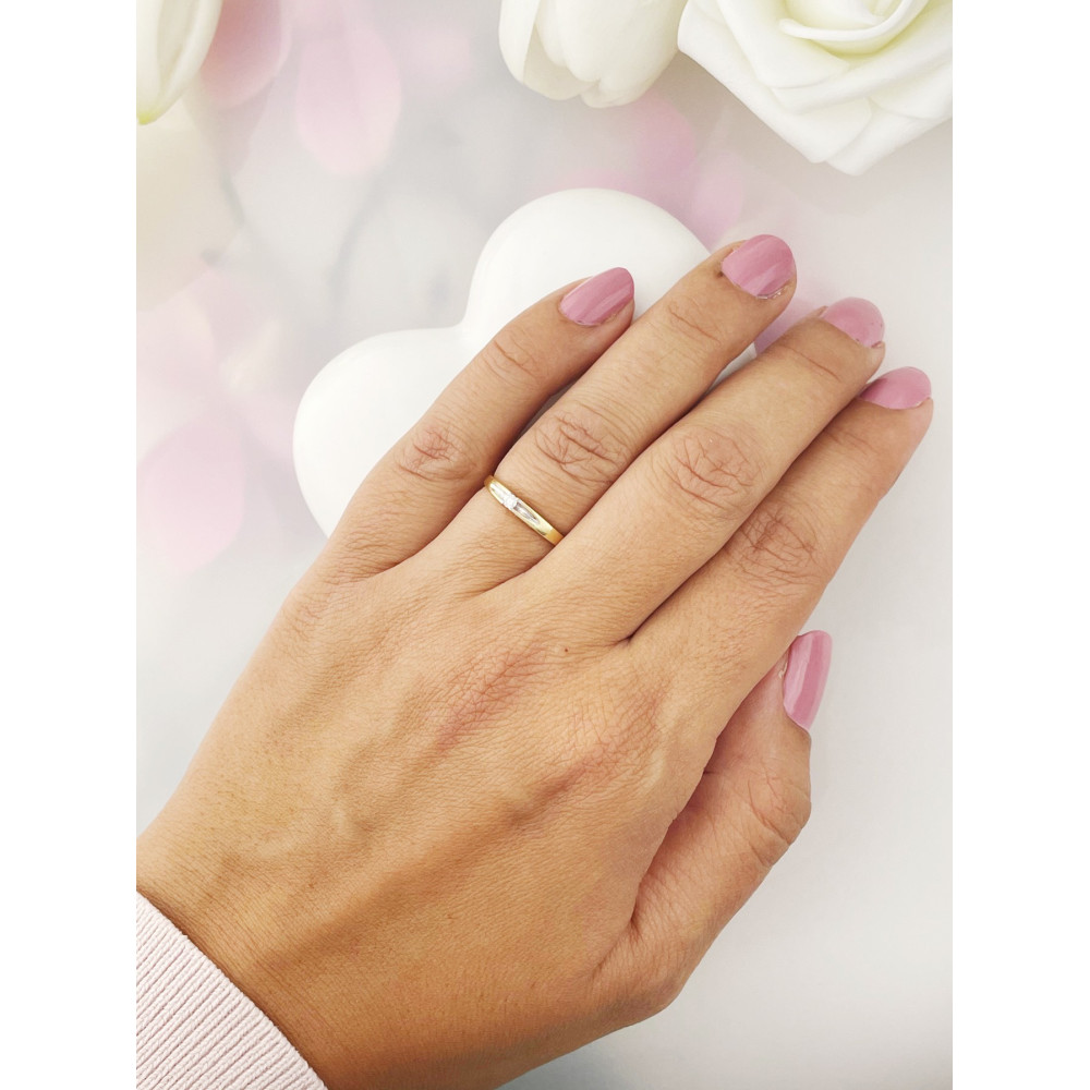 Verlobungsring mit Diamant Gold 585er 14KT