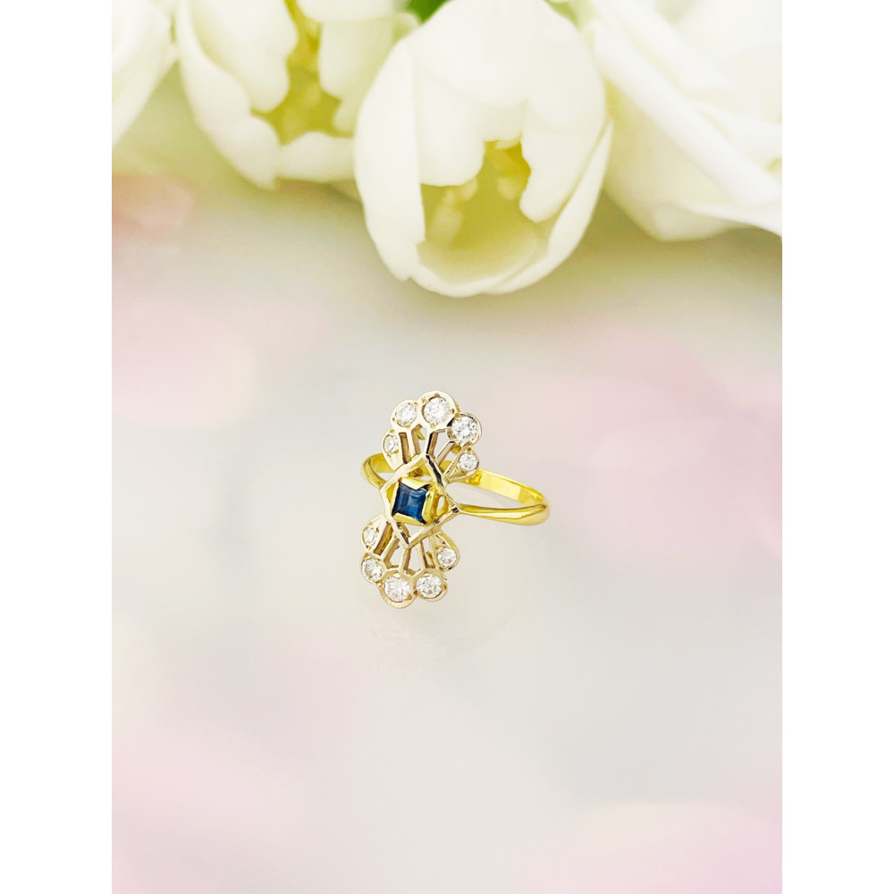 Verlobungsring mit Diamant Gold 585er 14KT
