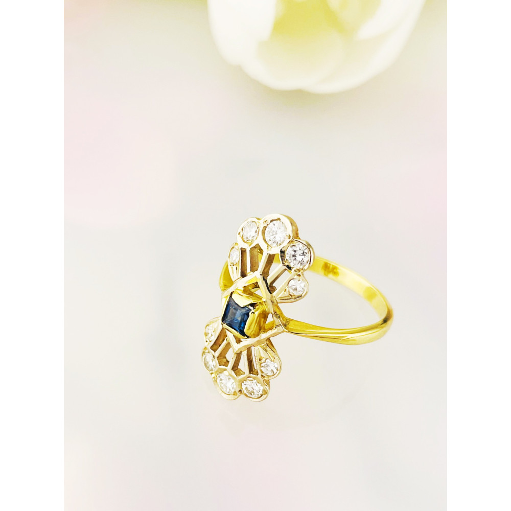 Verlobungsring mit Diamant Gold 585er 14KT