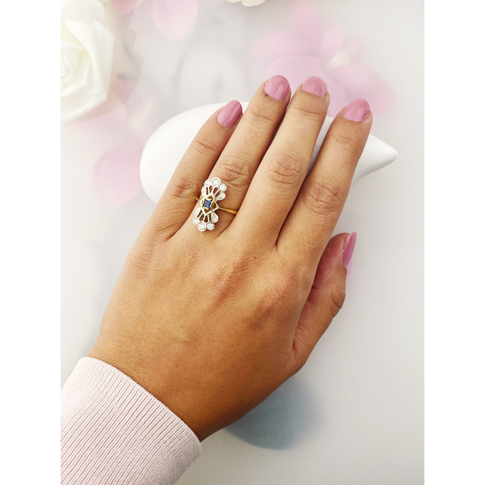 Verlobungsring mit Diamant Gold 585er 14KT