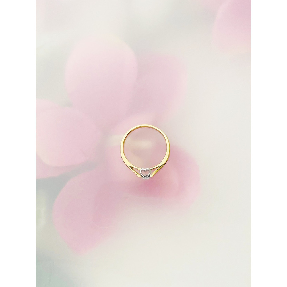 Herz Verlobungsring mit Diamant Gold 585er 14KT