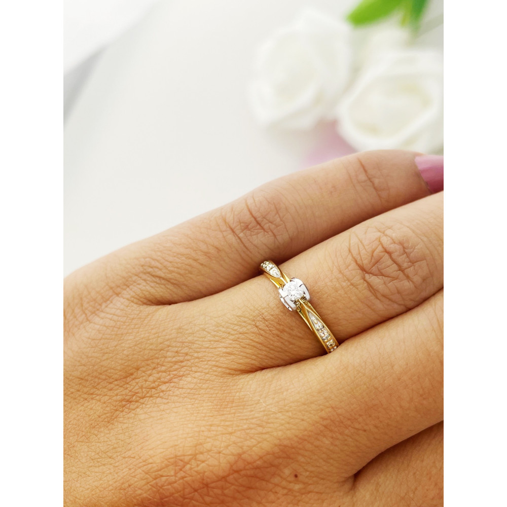 Herz Verlobungsring mit Diamant Gold 585er 14KT