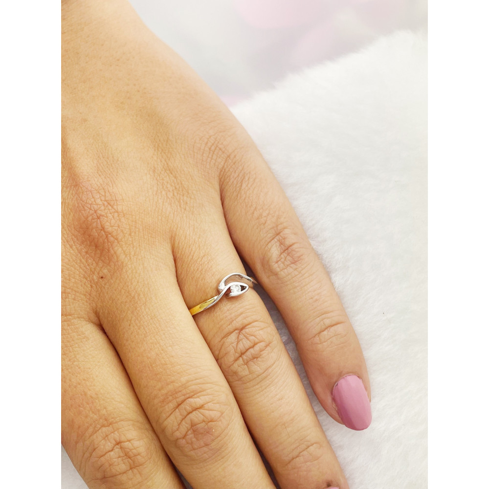 Verlobungsring mit Diamant Gold 585er 14KT