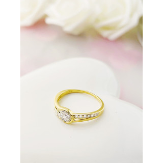 Verlobungsring mit Diamant Gold 585er 14KT