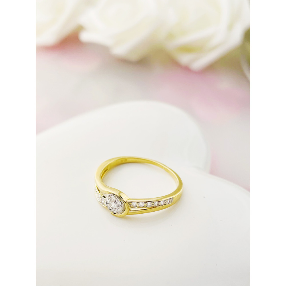 Verlobungsring mit Diamant Gold 585er 14KT