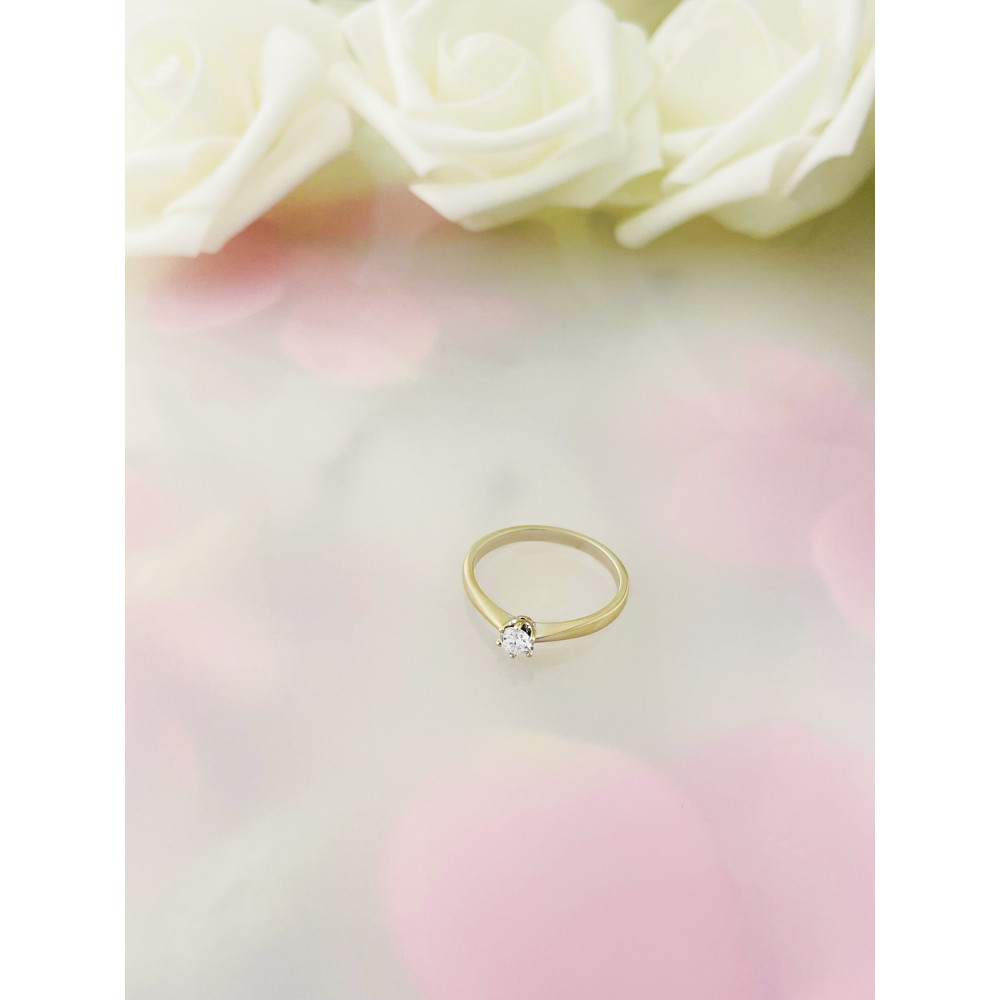 Verlobungsring mit Diamant Gold 585er 14KT