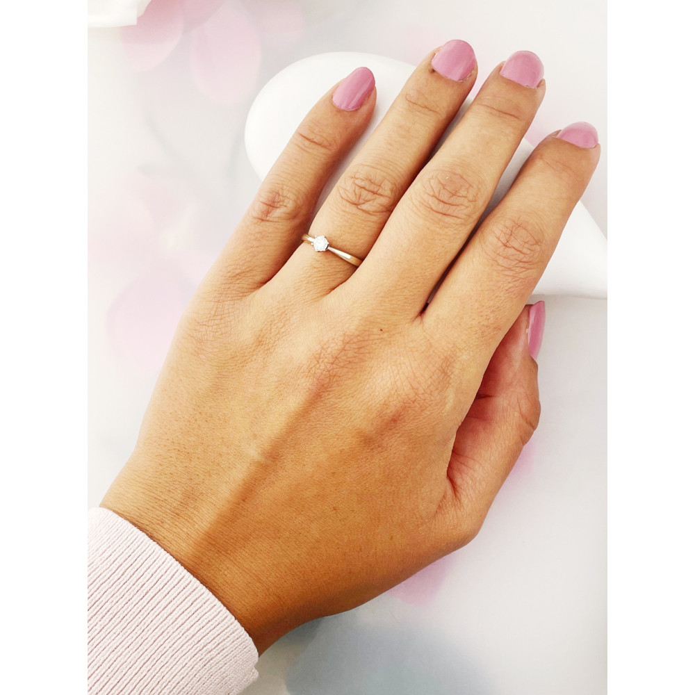 Verlobungsring mit Diamant Gold 585er 14KT