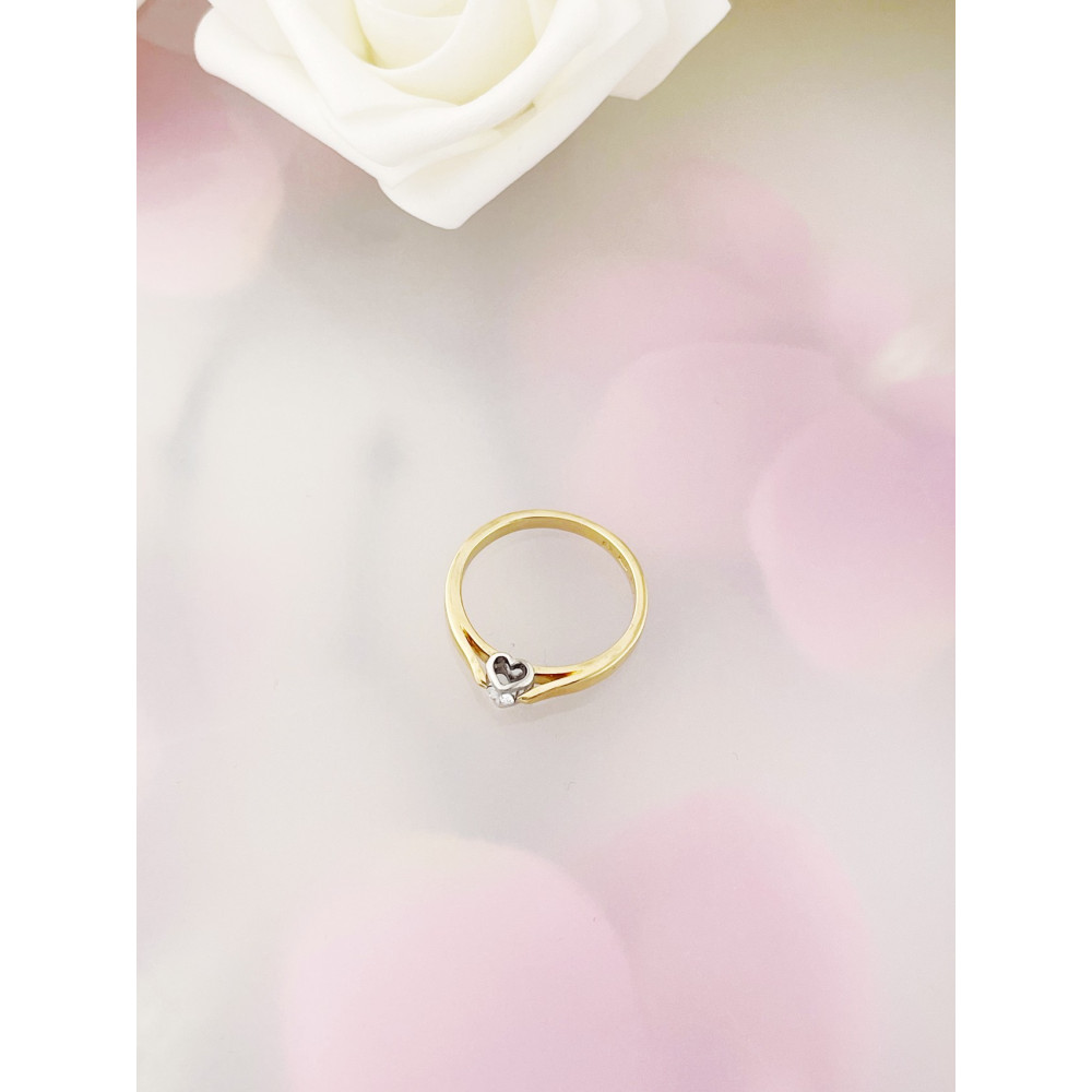 Herz Verlobungsring mit Diamant Gold 585er 14KT