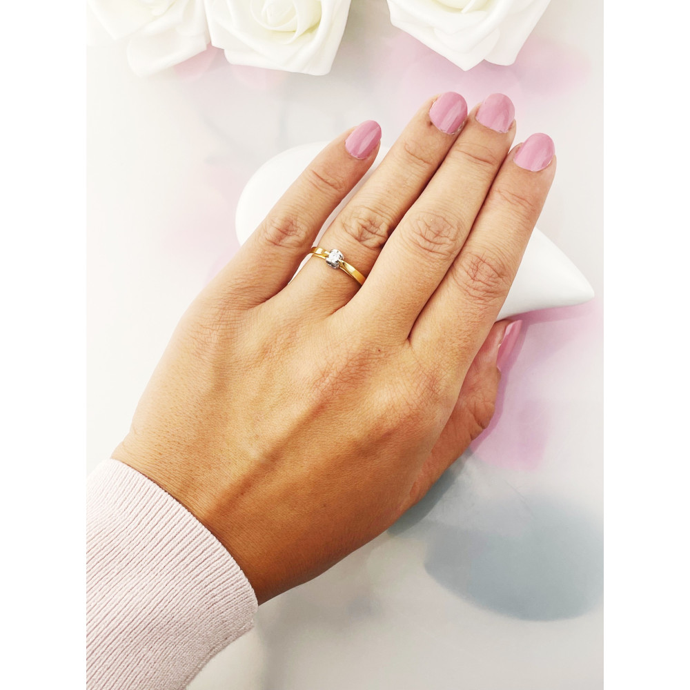 Herz Verlobungsring mit Diamant Gold 585er 14KT