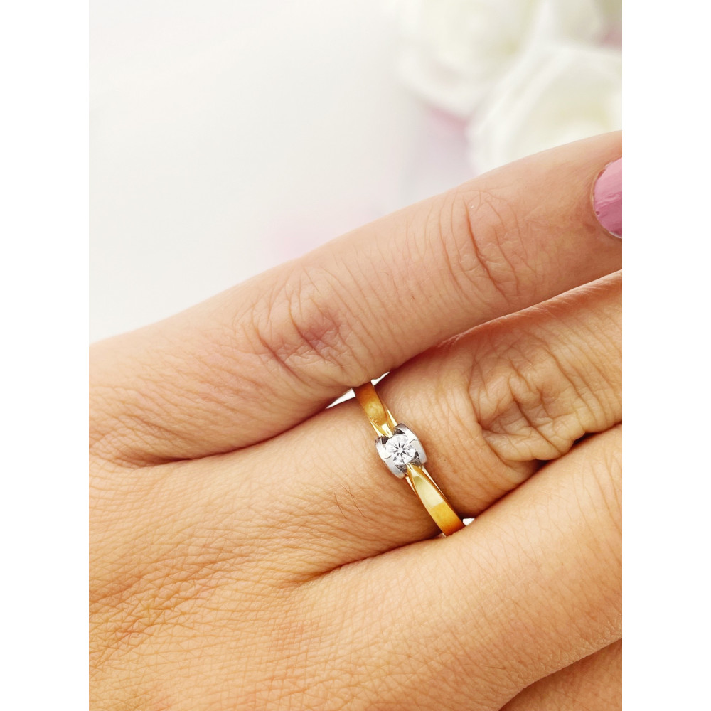 Herz Verlobungsring mit Diamant Gold 585er 14KT