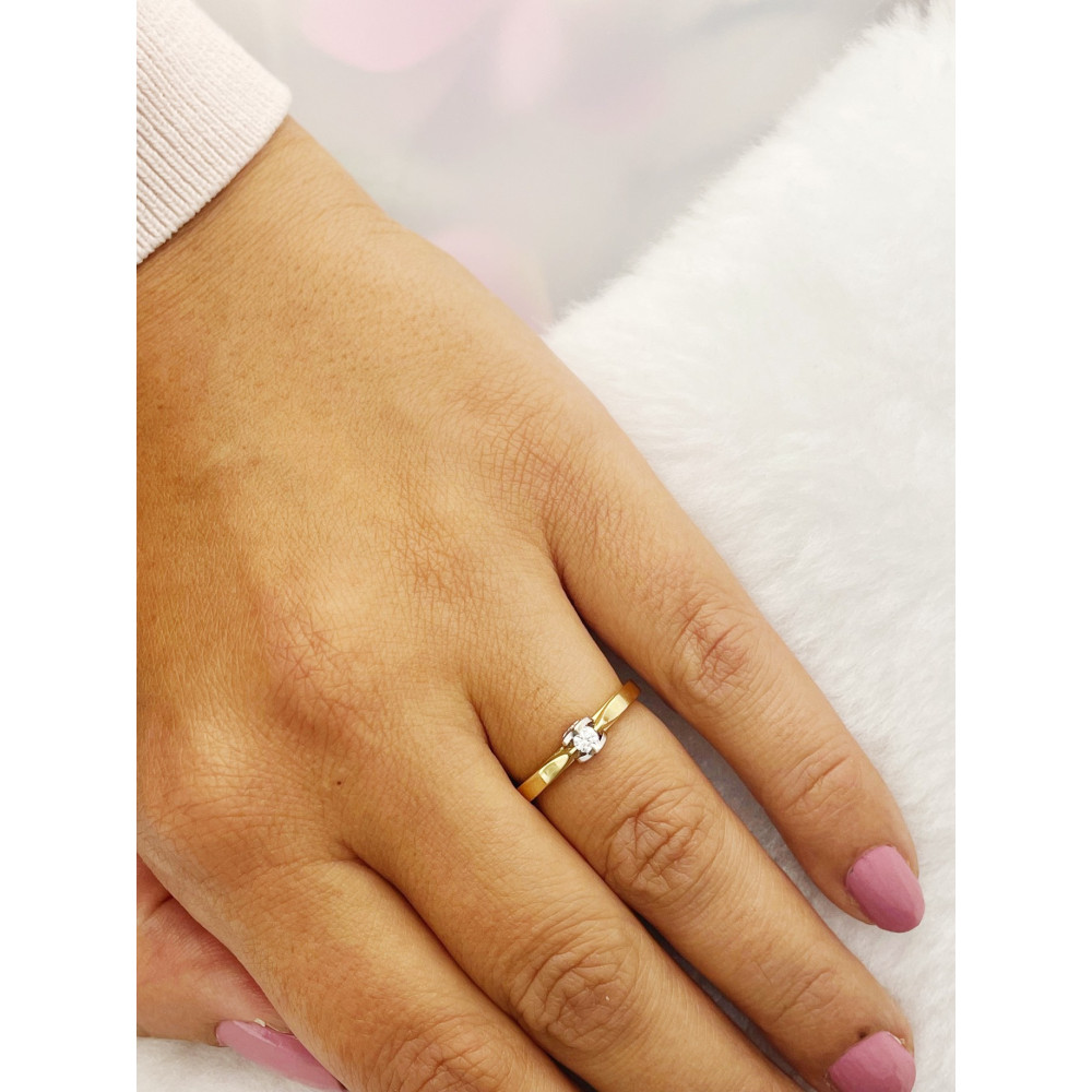 Herz Verlobungsring mit Diamant Gold 585er 14KT